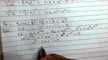Ordinary Differential Equations -21 Particular Integral : Rule 3