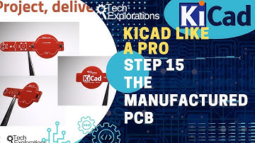 KiCad 8 - First project step 15: The manufactured PCB