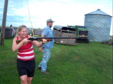 Lindsay Bruce Shoots a Shotgun