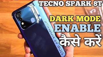 How To Enable Dark Mode in Tecno Spark 8T | Tecno Spark 8T में dark Mode कैसे ON करें