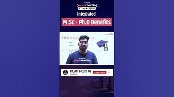 Integrated M.Sc - Ph.D Benefits #shorts #tifr #msc #phd #integrated #programs #research #ytshorts