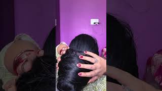 Beautiful, long hair, big bun, making🥰💯@MRDLonghairUttarakhand 