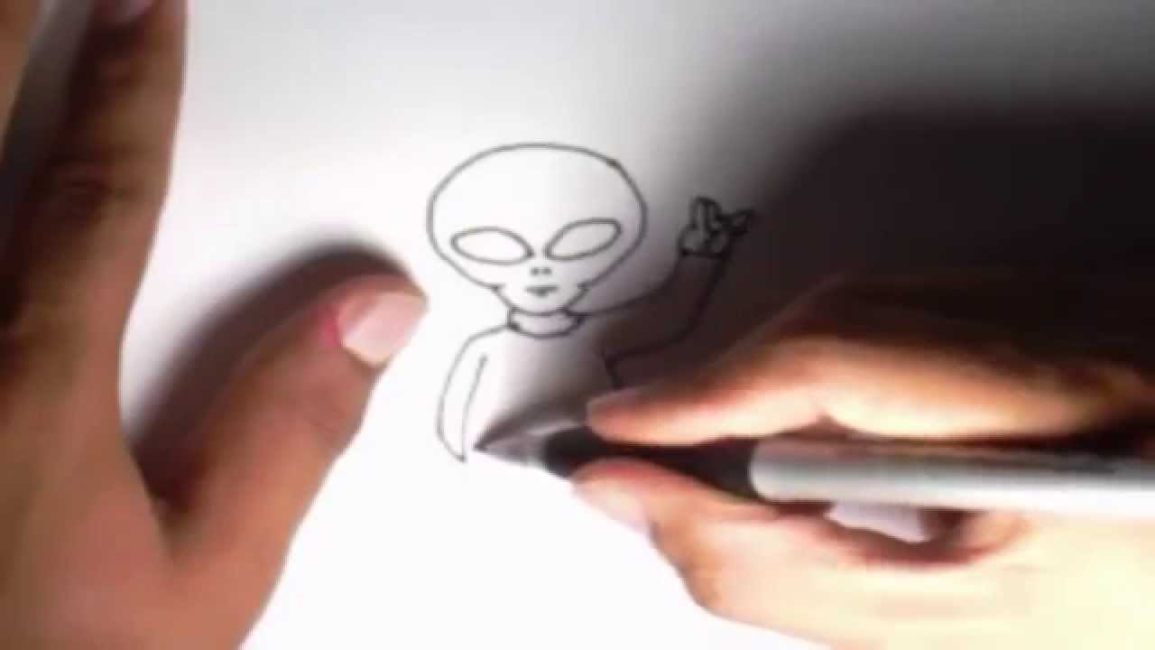 Como dibujar un Extraterrestre l How to draw an Alien - YouTube