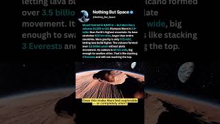 Why Mars Has a 21,229 m Volcano #spaceexploration #space #mars #marsmysteries #ytshorts #trending