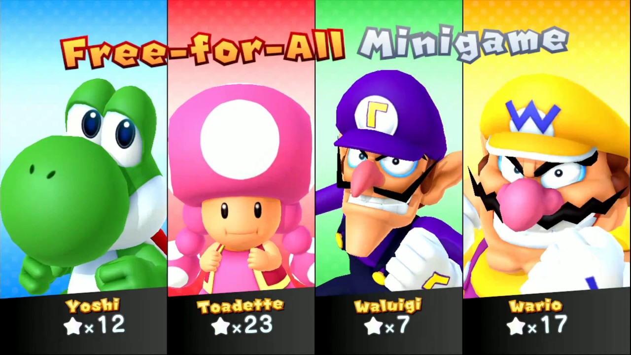 Mario Party 10 - Chaos Castle (Master CPU) Waluigi, Toadette, Yoshi, Wario  #138