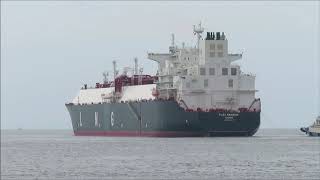 Flex Rainbow　離岸出港　LngタンカーLiquefied Natural Gas Tanker