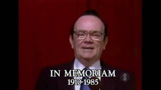 In Memoriam Johnny Olson 19101985 october 16th 1985