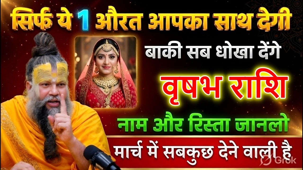वृषभ राशि 10 से 20 मार्च 2026 😱 सिर्फ ये 1 औरत देगी साथ | बाकी किसी पर भरोसा मत करना सावधान!