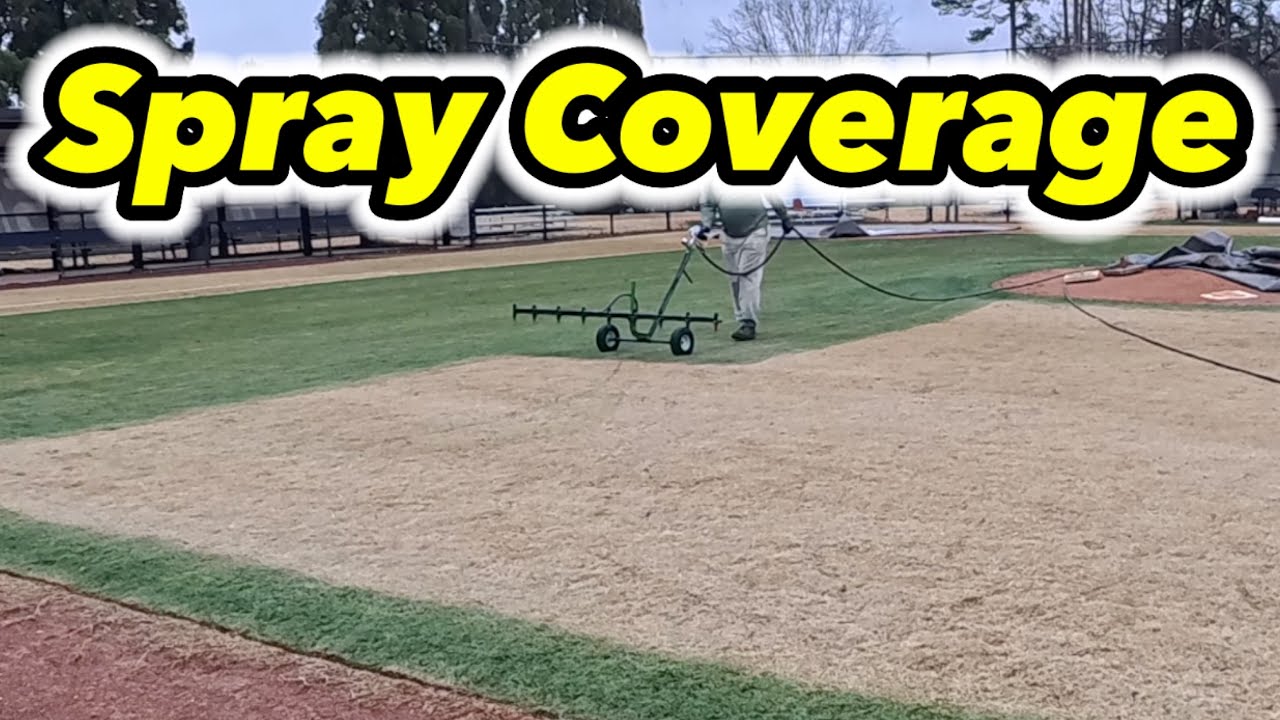 Spray Coverage Demonstration Using Turf Paint