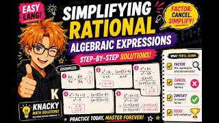 Simplifying Rational Algebraic Expressions Made EASY! | Step-by-Step