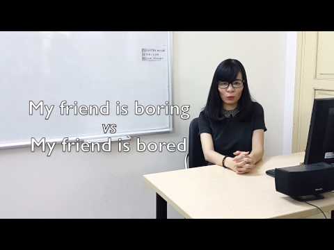 Video Phân biệt tính từ dạng V-ing và V-ed - youtube