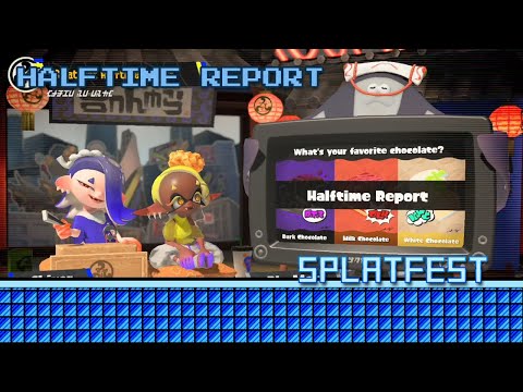 Splatoon 3 - Splatfest Halftime Report - Dark Chocolate vs Milk Chocolate vs White Chocolate