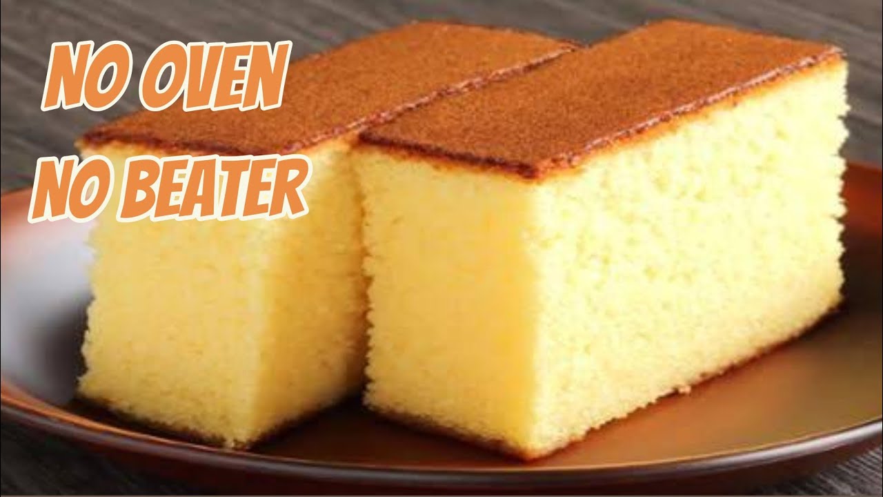 Easy Vanilla Sponge Cake Without Oven & beater Recipe How To Make a