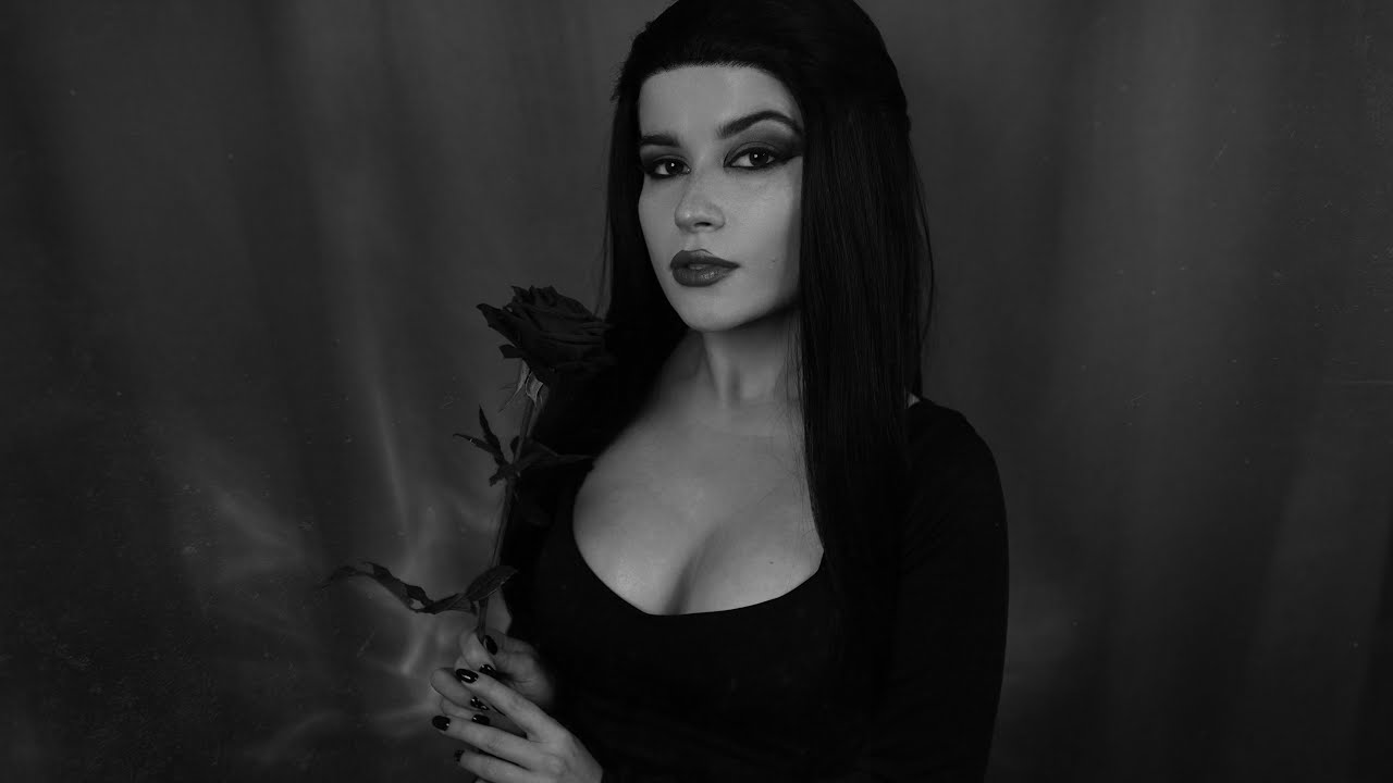 ASMR Morticia Addams will heal your soul 🌹 Halloween roleplay, energy cleansing, soft voice, echo 🖤