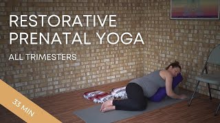 Restorative Prenatal Yoga | All Trimesters guided by Elise Bowerman