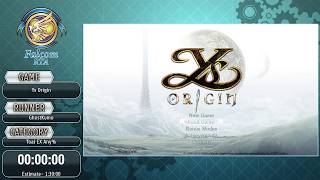 Ys Origin by GhostKumo - Falcom RTA IV
