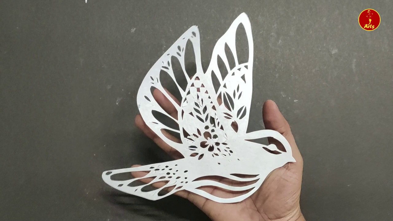 How to Make Paper Cutting Bird Paper Craft Paper Cutting Tutorial