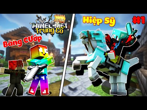 MINECRAFT TRUNG CỔ TẬP 1: ĐỐI ĐẦU BĂNG CƯỚP T GAMING VÀ VANHMC ** SỠ HỮU KIẾM KIM CƯƠNG KHỔNG LỒ