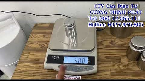 Hướng dẫn hiệu chuẩn cân điện tử nhà bếp SHINKO GS 6kg - CÂN ĐIỆN TỬ CƯỜNG THỊNH PHÁT