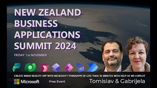 NZBAS24 Create Mix Reality PowerApps with help from MS CoPilot with Tomislav & Gabrijela