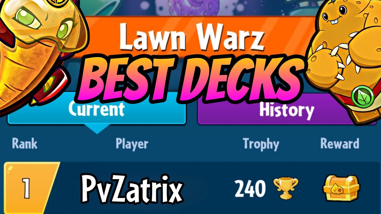 4 Best Decks For Lawn Warz In Pvz Heroes pt1