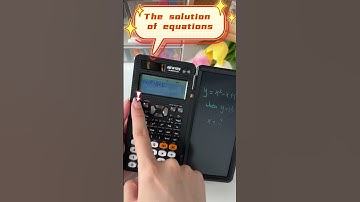 The solution of equations😏#newyes #calculator #tutorial #maths
