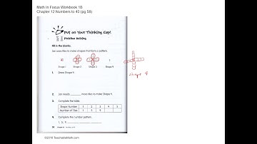 MIF Workbook 1B Solutions Chapter 12 Numbers to 40 Pg57 58