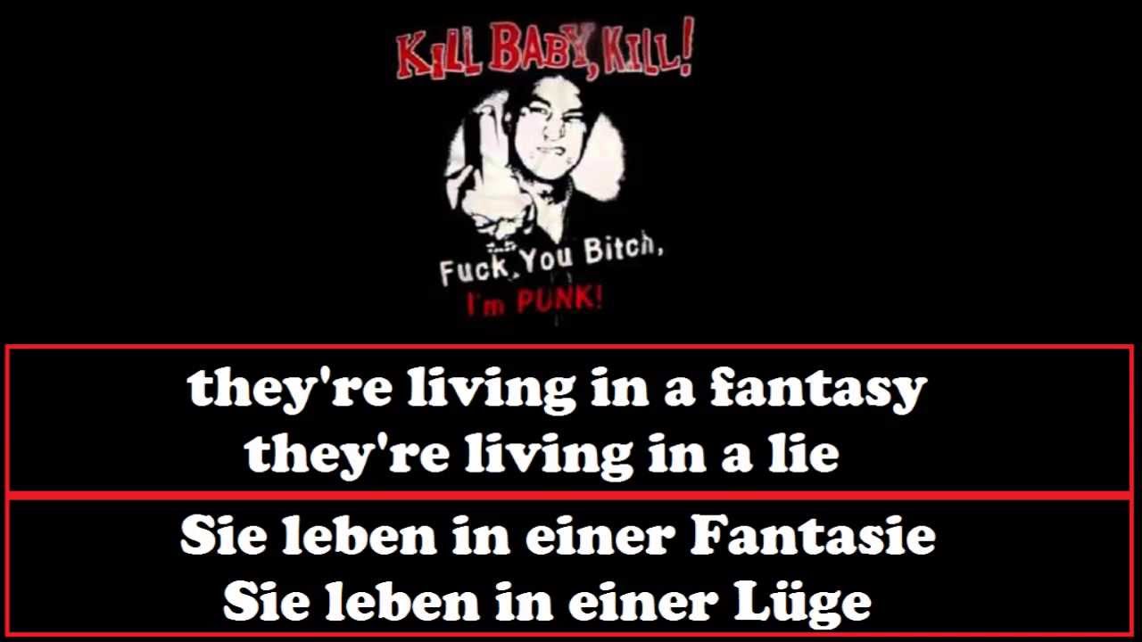 Kill Baby Kill - Punks not Red (english - german lyrics)