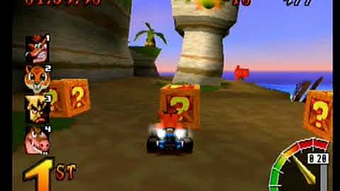 CTR Crash Team Racing: Arcade: Crash Cove: Single: Medium: 7 Laps [Race Time] - Playstation 1