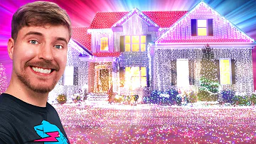 I Put 1,000,000,000 Christmas Lights On A House (World Record)