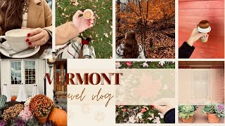 VERMONT TRAVEL VLOG | Autumn foliage, cider mill, maple syrup tour