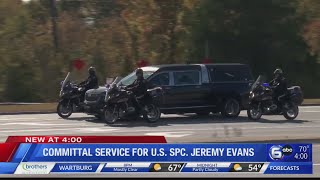 Committal service for U.S. SPC. Jeremy Evans