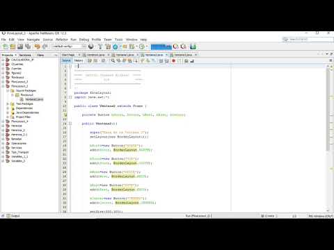 BorderLayout - Netbeans
