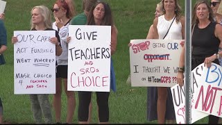 Families protest mask mandate at Gwinnett County Public Schools screenshot 5