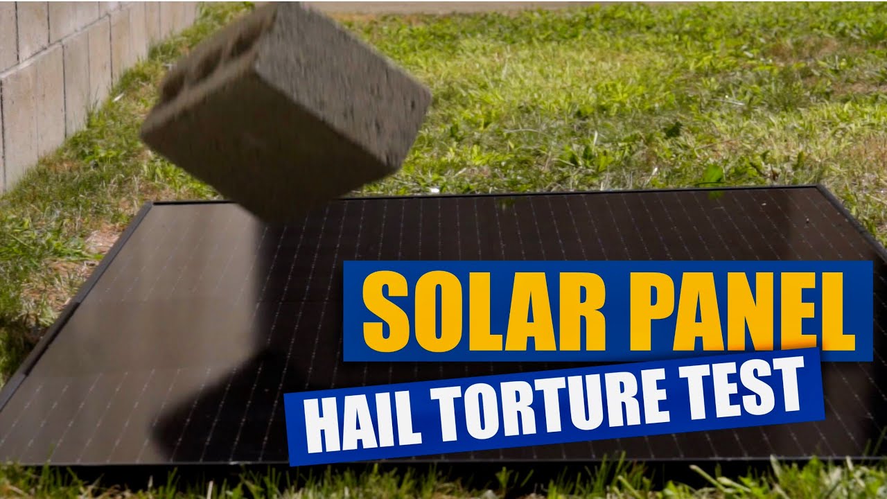 Breaking Solar Panels The Hail Storm Test! Go IT