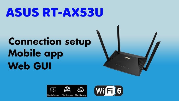 Asus Router AX53U Wifi 6 Speed, YouTube // More Distances & 