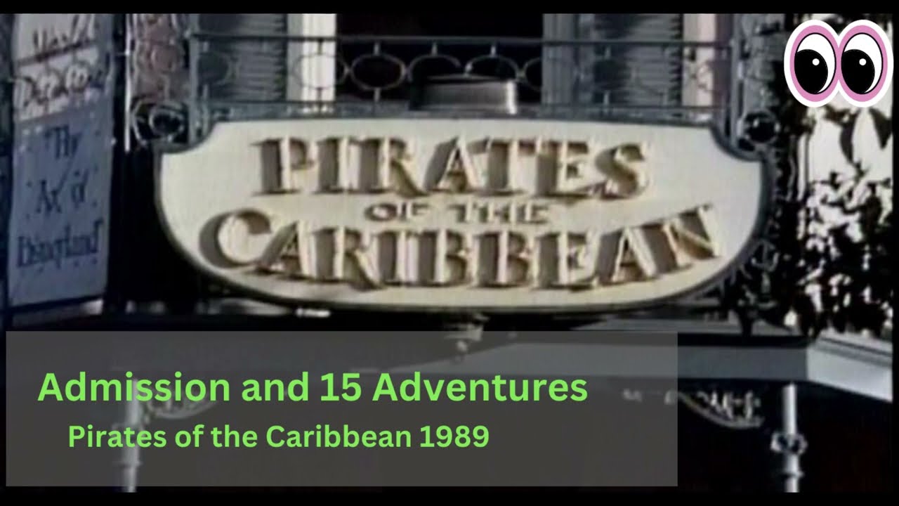 Disneyland Pirates of the Caribbean 1989  Vintage clip