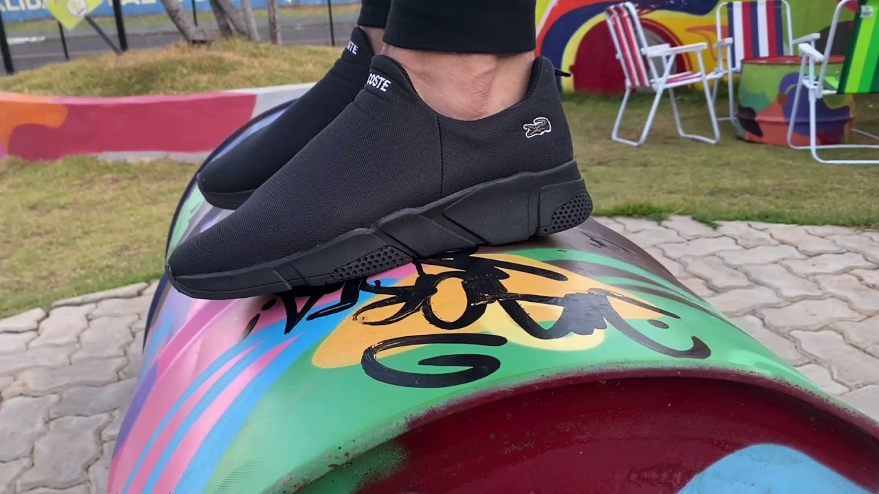 Tênis Sport - Slip On Lac Croco All Black - MenCompany - Homem no Estilo