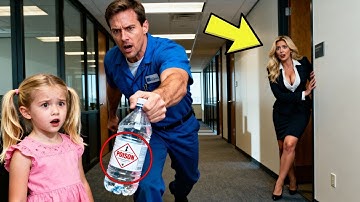 „Nie pij tego!” Samotny tata woźny ratuje dziewczynkę, nie wiedząc, że to córka samotnej prezeski...