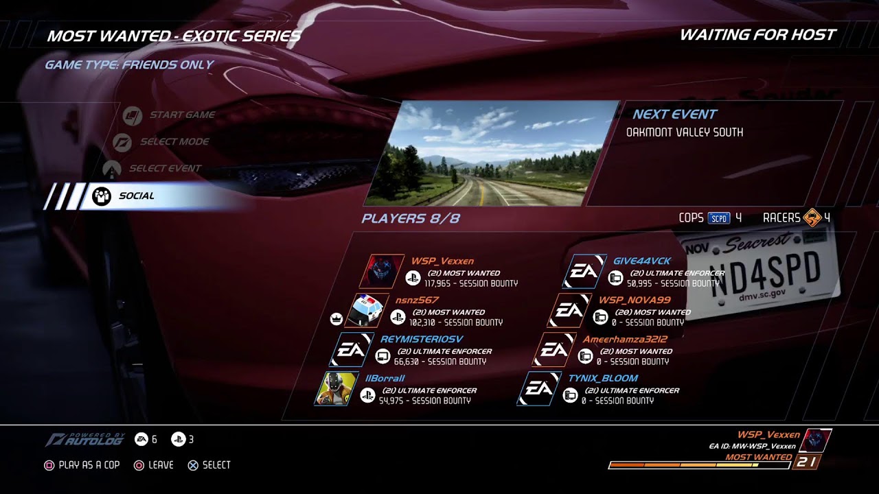 NFS Hot Pursuit Remastered Live |WSP|