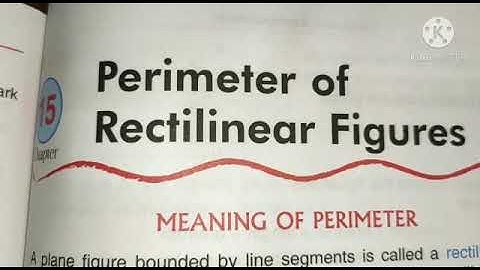 Class-4,Maths, Ch-15,Perimeter of Rectilinear Figures