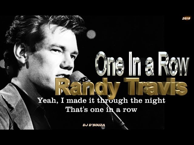 Randy Travis - One in a Row