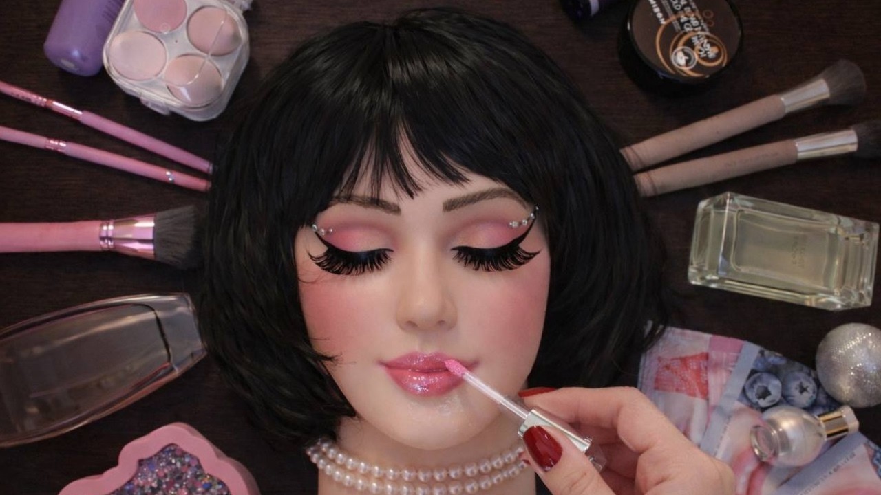 ASMR Makeup Complitation on Mannequin 🎭 (No Talking) | Makeup Application