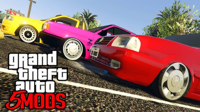 GTA 5 Mods - 09 Carros Brasileiros Muito REBAIXADOS para Encontros! GOL ,  GOLF & STILO (GTA V PC) 