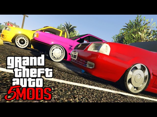 GTA 5 Mods - 08 Carros BRASILEIROS muito REBAIXADOS para os