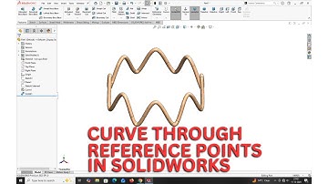 CURVE THROUGH REFERENCE POINTS IN SOLIDWORKS.