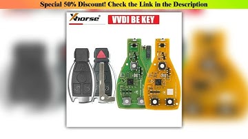 Unboxing Xhorse VVDI BE Key Pro Improved Version For Benz Smart Key Shell 3 Buttons 4 Buttons