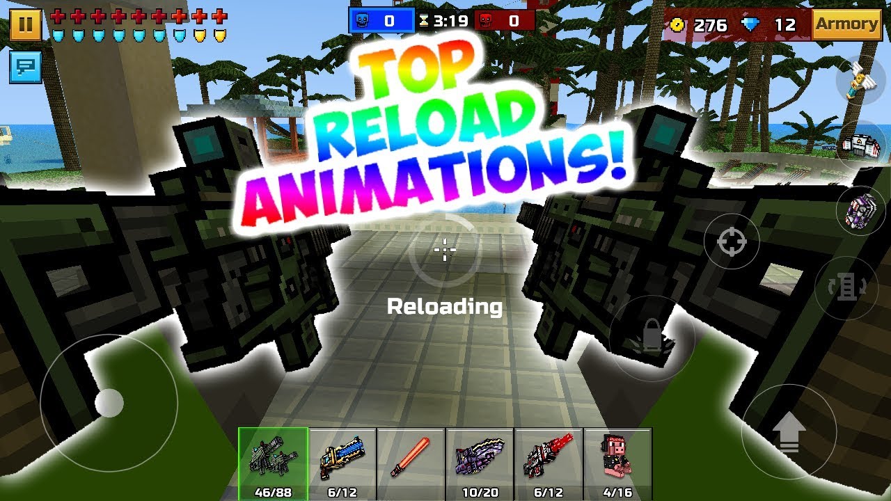 Top 5 Reload Animations in Pixel Gun 3D!