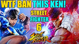 Street Fighter 6 ! Gameplay !  BAN THIS INSANE KEN from【Street Fighter 6】|  KEN Vs JURI \& CHUN-LI