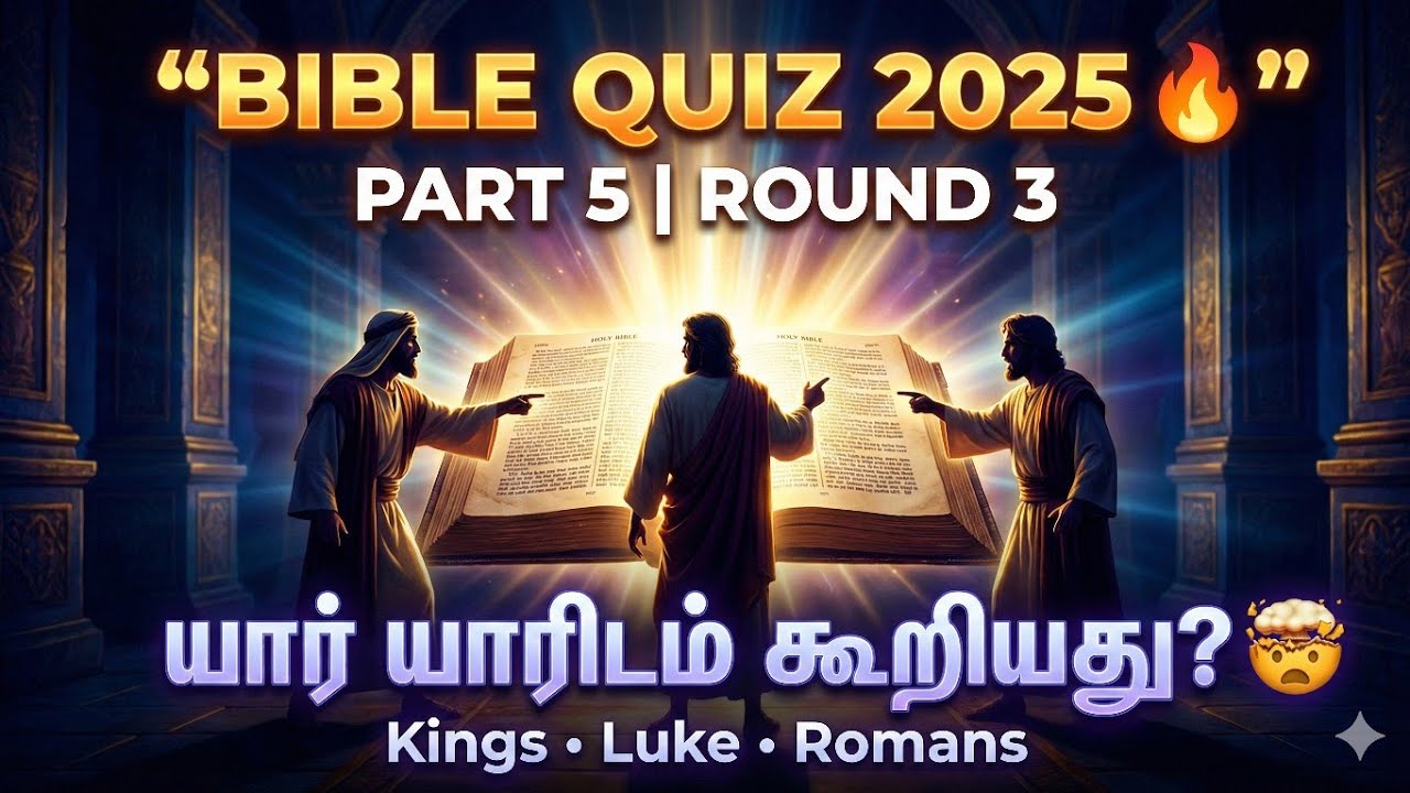 Библейская викторина 2025 🔥 | Часть 5 | Раунд 3 | Кто кому сказал? 🤯 | Книги Царств, Луки и Римлянам